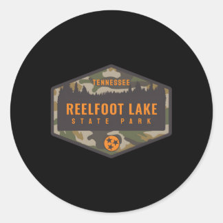 Reelfoot Lake State Park Tennessee Tn Camouflage Ronde Sticker