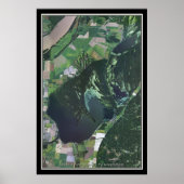 Reelfoot Lake Tennessee Satellite Poster Map (Voorkant)