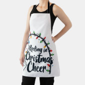 Reeling in Christmas Cheer Gevist Rod Xmas Lights Schort (Insitu)
