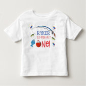 Reeling in het grote eerste verjaardagsshirt kinder shirts (Voorkant)