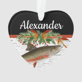 Reely Fly Fishmas Vist kersthart Ornament