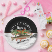 Reely Fly Fishmas Vist Kerstmis Papieren Bordje (Feest)