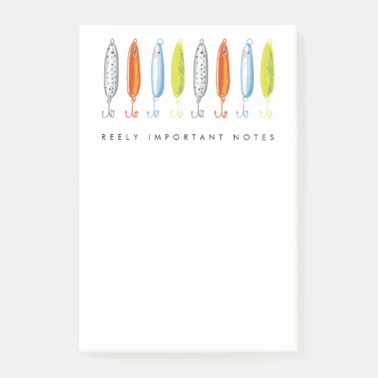 Reely Important Notes Vist Aas Post-it Notes (Voorkant)