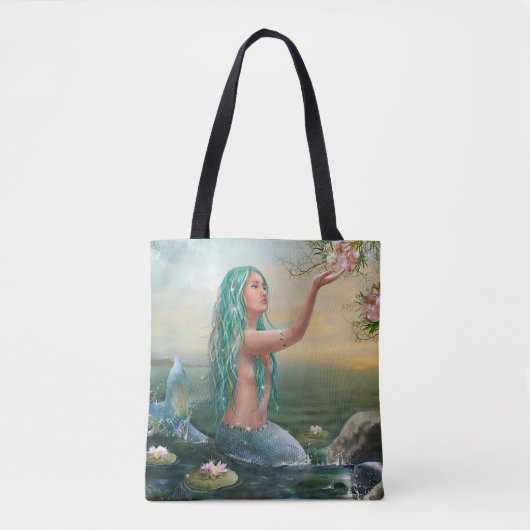 reen hares mermaid tote bag (Voorkant)