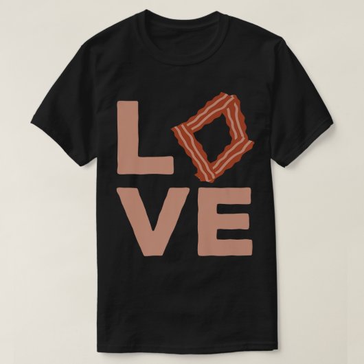 Reepjes Bacon Love Meat Varkens Barbecue Premium T-shirt (Design voorkant)