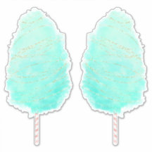 Reepstok waterverf zoet staalblauw goud gesponnen