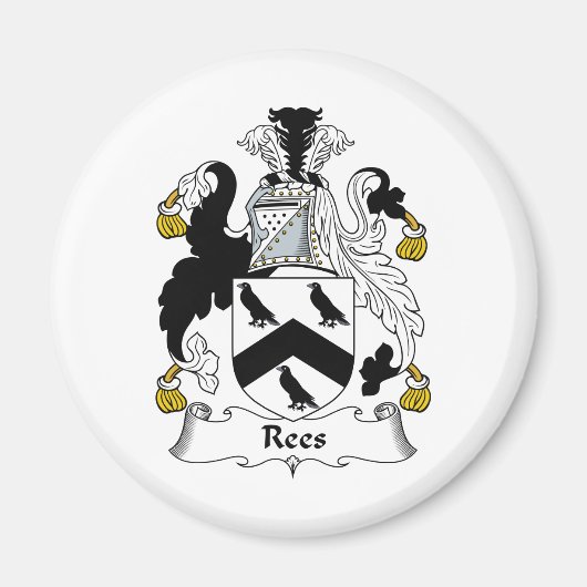 Rees Family Crest Magneet (Voorkant)