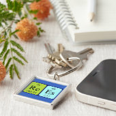 Rees periodieke lijst - naam het sleutelwoord sleutelhanger (Zijkant)