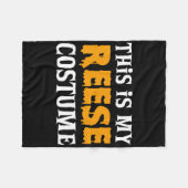 Reese Halloween gepersonaliseerde kostuum grappig Fleece Deken (Voorkant (Horizontaal))
