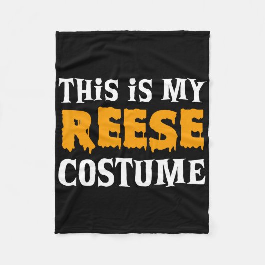Reese Halloween gepersonaliseerde kostuum grappig Fleece Deken (Voorkant)