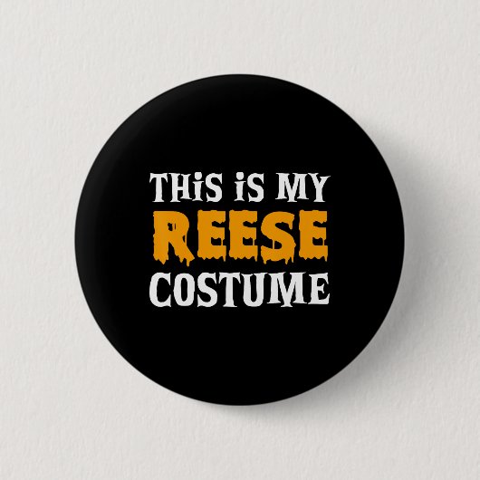 Reese Halloween gepersonaliseerde kostuum grappig Ronde Button 5,7 Cm (Voorkant)