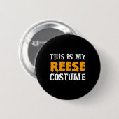 Reese Halloween gepersonaliseerde kostuum grappig Ronde Button 5,7 Cm (Voorkant /achterkant)