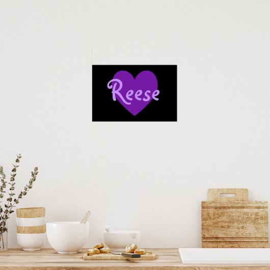 Reese in het Paars Poster (Keuken)