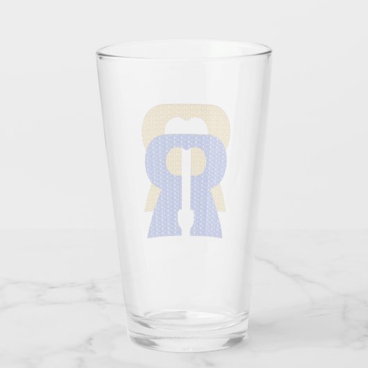 Reese Rideout Blue & Gold Glas (Achterkant)