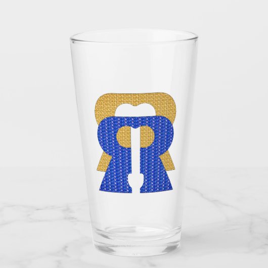 Reese Rideout Blue & Gold Glas (Voorkant)