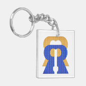 Reese Rideout Blue & Gold Sleutelhanger (Voorkant Links)