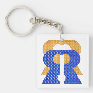 Reese Rideout Blue & Gold Sleutelhanger