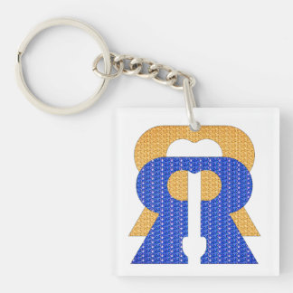 Reese Rideout Blue & Gold Sleutelhanger