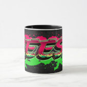 Reese Vorname Name Graffiti red green Tasse Mok (Midden)