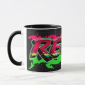 Reese Vorname Name Graffiti red green Tasse Mok (Links)