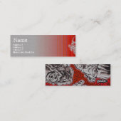 REET FACES red Mini Visitekaartje (Voorkant / Achterkant)