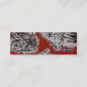 REET FACES red Mini Visitekaartje (Achterkant)