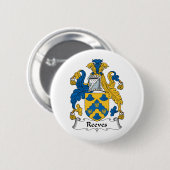 Reeves Family Crest Ronde Button 5,7 Cm (Voorkant /achterkant)
