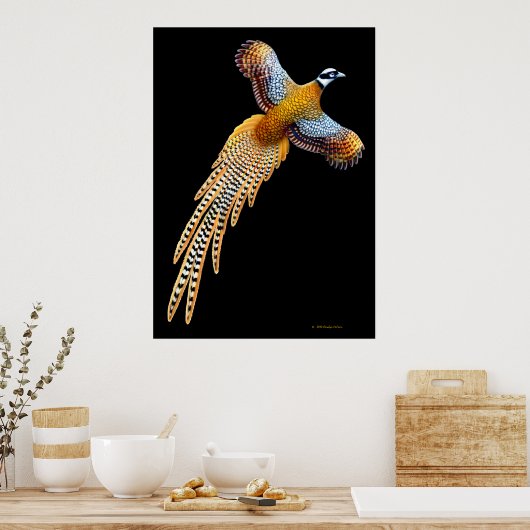 Reeves Pheasant Flying Print (Keuken)
