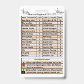 Reeves Regional Health Fire Zones Badge (Achterkant)