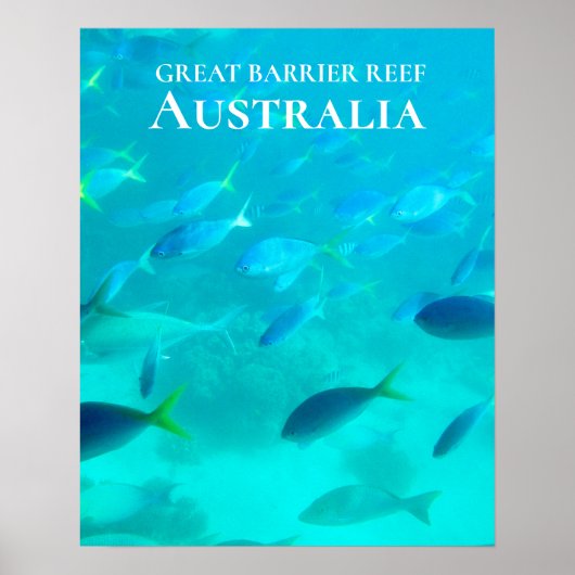 Ref Australië onder water Great Barrier Reef Poster (Voorkant)