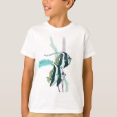 Ref. Bannerfish, striped Fish underwater Nautical T-shirt (Voorkant)