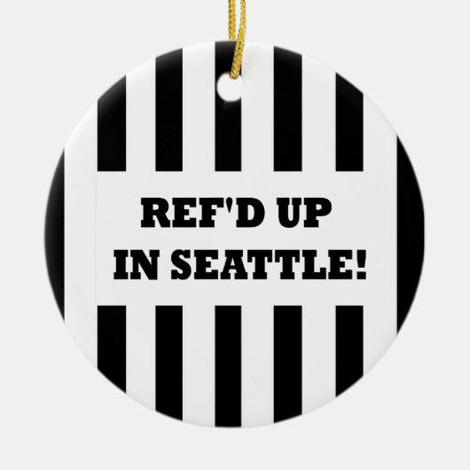 Ref. in Seattle met vervangende referenten Keramisch Ornament (Voorkant)