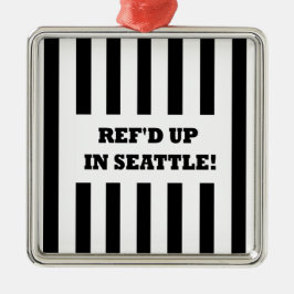 Ref. in Seattle met vervangende referenten Metalen Ornament