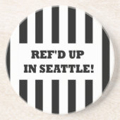 Ref. in Seattle met vervangende referenten Zandsteen Onderzetter (Voorkant)