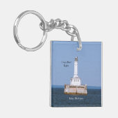 Ref. lichte acrylsleutelketen sleutelhanger (Voorkant Links)