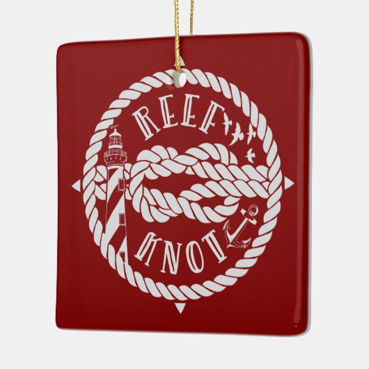 Ref. niet-zeilafbeelding keramisch ornament (Links)