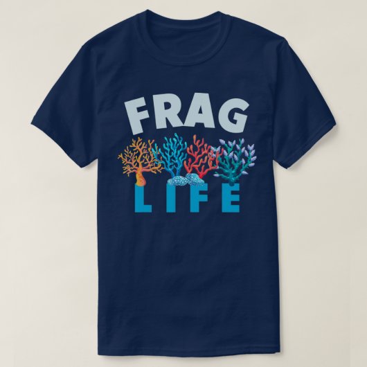 Ref. onderwater aquarium koraal reddingsfrag t-shirt (Design voorkant)