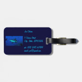 Ref. Shark Bagagelabel (Achterkant horizontaal)