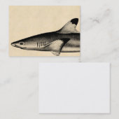 Ref Shark Illustratie Black Tipped Visitekaartje (Voorkant / Achterkant)