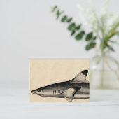 Ref Shark Illustratie Black Tipped Visitekaartje (Staand voorkant)
