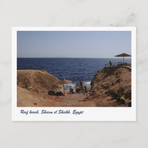 Ref strand, Sharm el Sheikh, Egypte Briefkaart