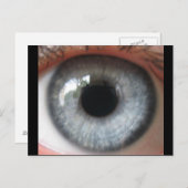 Refelection in een blauw oogbriefkaart briefkaart (Voorkant / Achterkant)