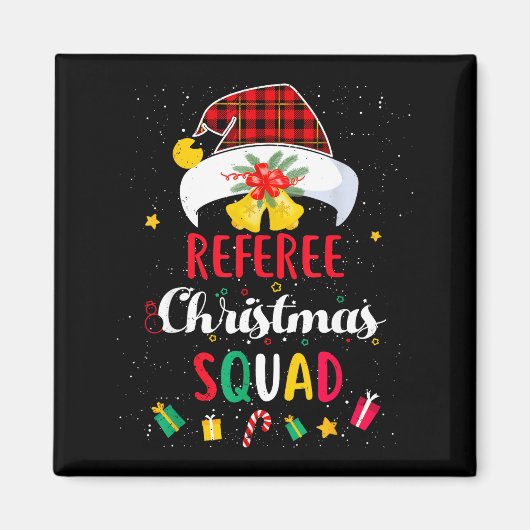 Referee Christmas Squad Santa Hat Umre Match  Magneet (Voorkant)