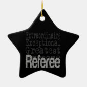 Referee Extraordinaire Keramisch Ornament (Voorkant)