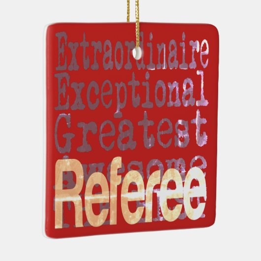 Referee Extraordinaire Keramisch Ornament (Rechts)