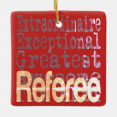 Referee Extraordinaire Keramisch Ornament (Voorkant)