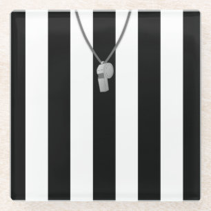 Referee Jersey Onderzetter, Hockey Lacrosse Footba Glazen Onderzetter