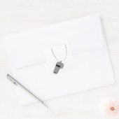 Referee Klokje Vierkante Sticker (Envelop)