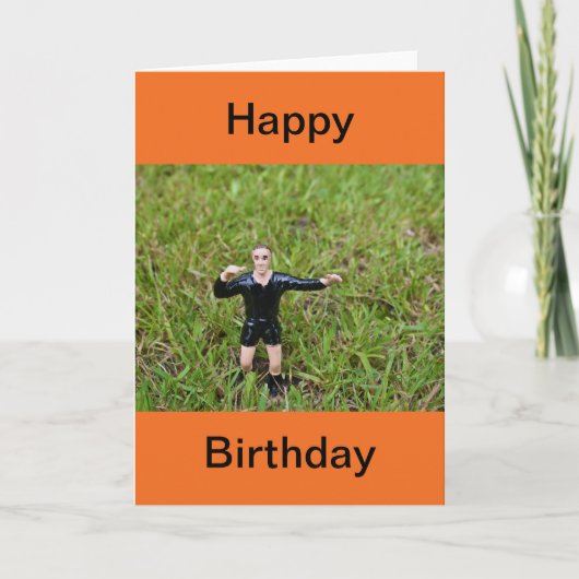 Referee Soccer/Football Happy Birthday Card Kaart (Voorkant)