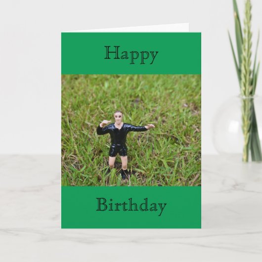Referee Soccer/Football Happy Birthday Card Kaart (Voorkant)